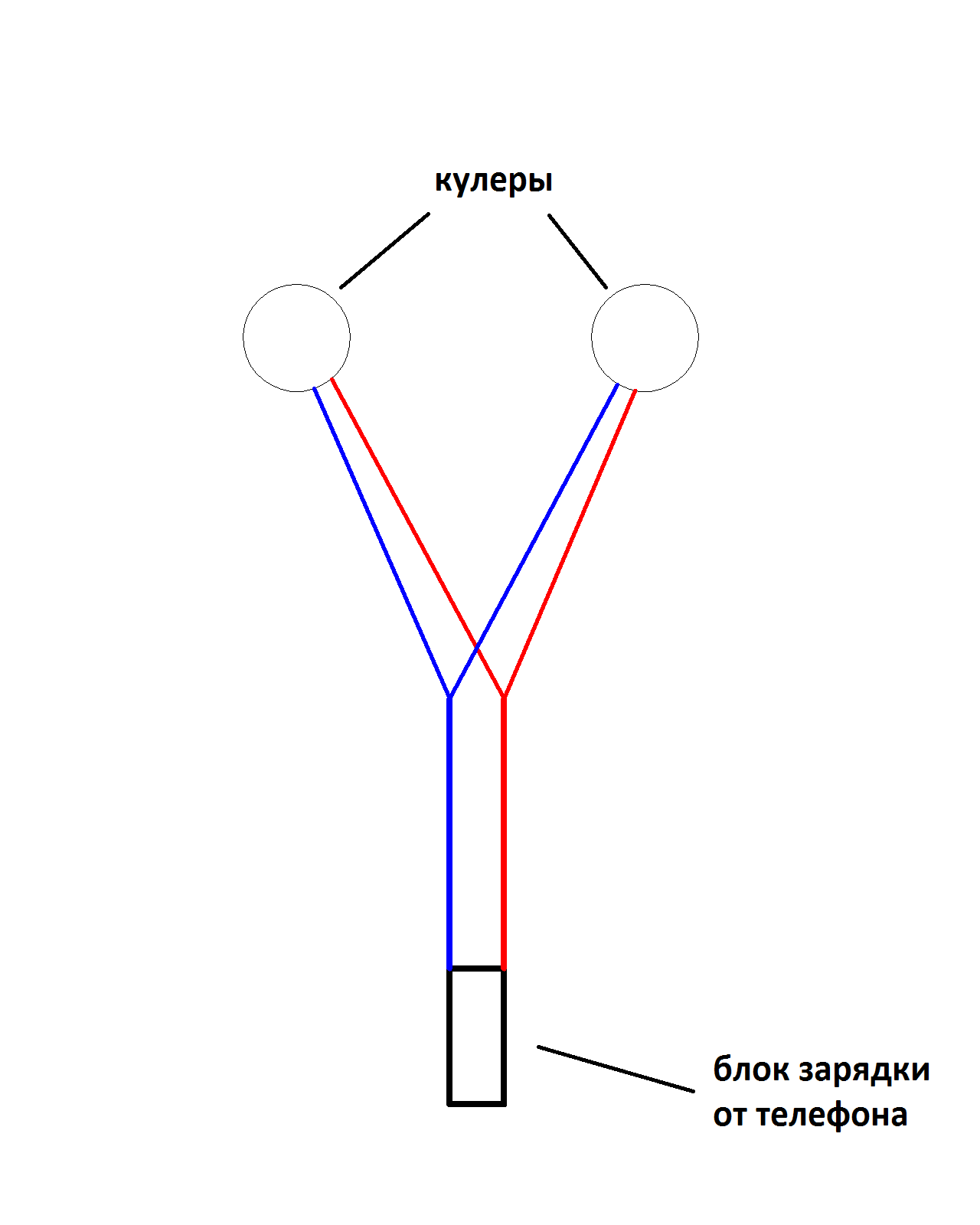 схема подключения кулеров